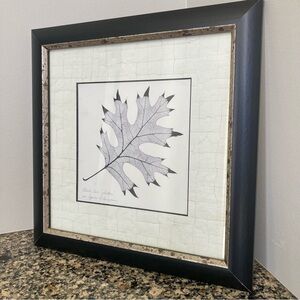 Booker Morey Black Oak Leaf Art - Framed & Matted Print